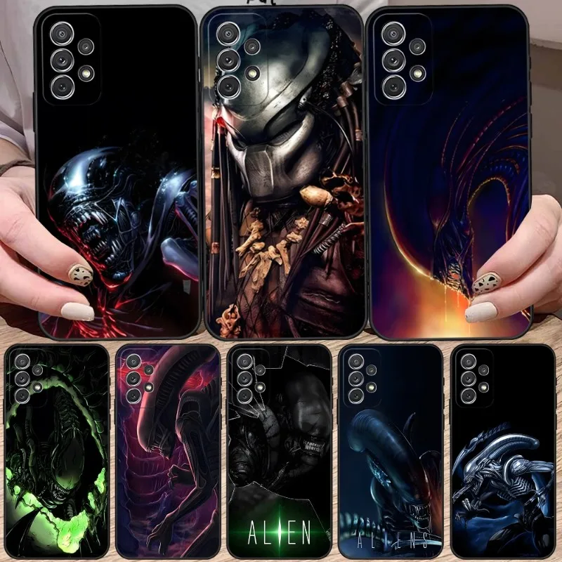 

Alien Predator Phone Case For Samsung Galaxy A53 A13 A31 A21 A02 A33 A22 A52 A73 A32 A50 A20 A40 A23 Back Cover