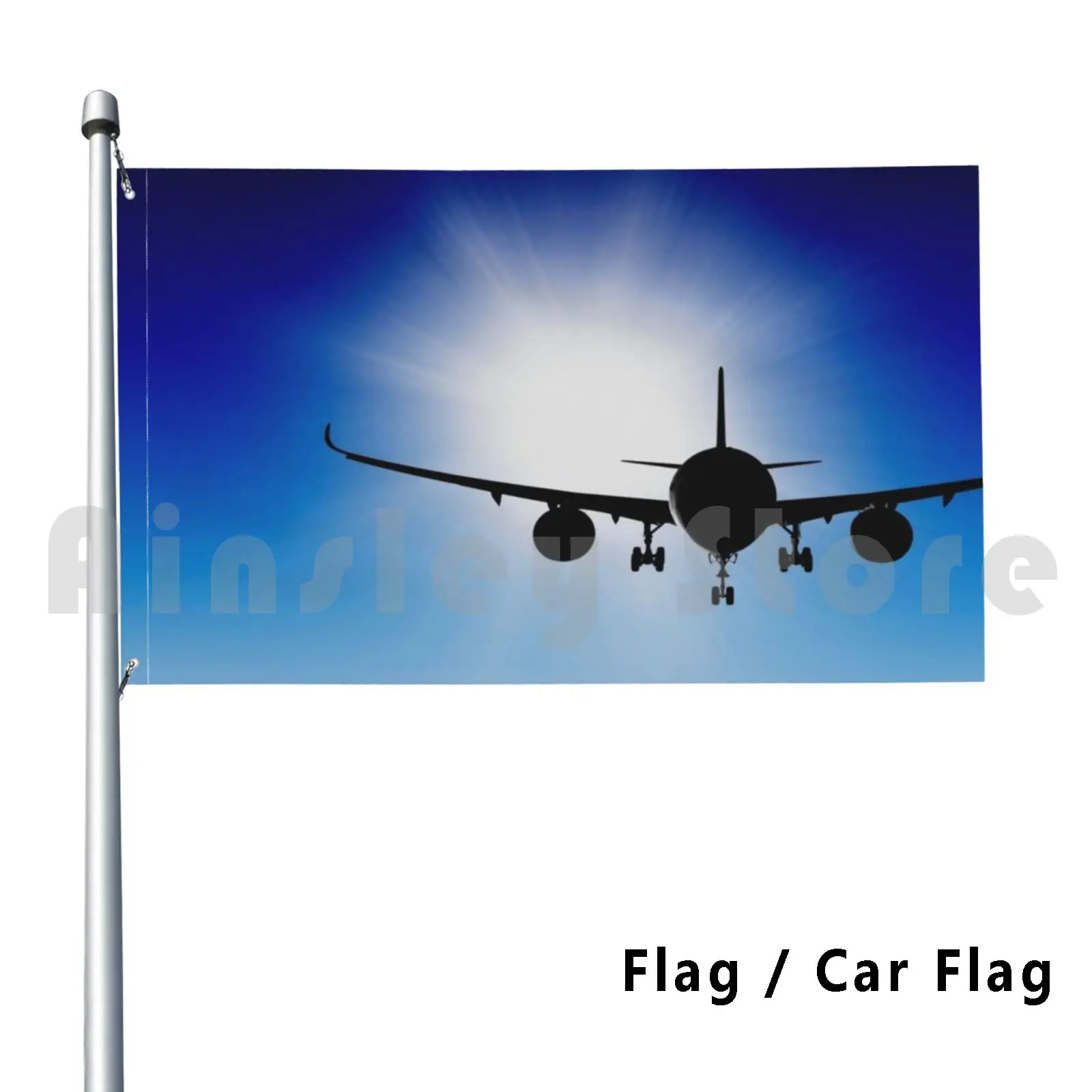 

Airbus A350 Xwb-Heavy Commercial Passenger Jet — Sun Glare Outdoor Decor Flag Car Flag Sun Glare Pilot Aviation Flying Fly Air