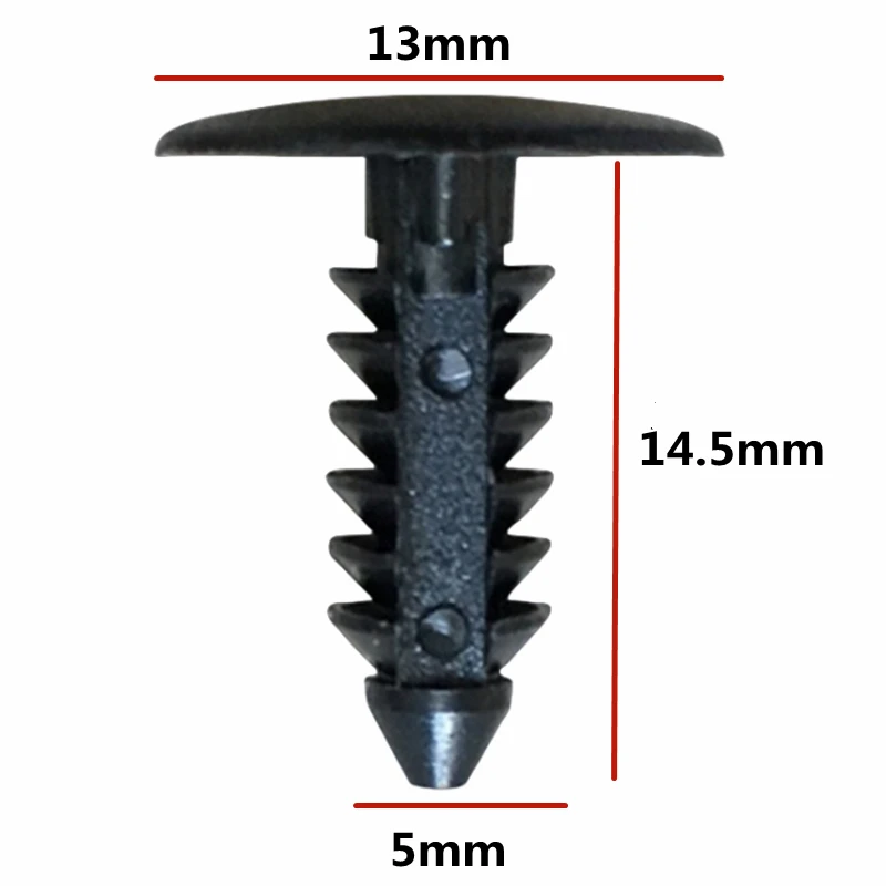 

OEM 30 шт. для отверстия 5 мм, автозажимы для фиксаторов бампера, автомобильные пластиковые заклепки, крепеж, фиксатор A01