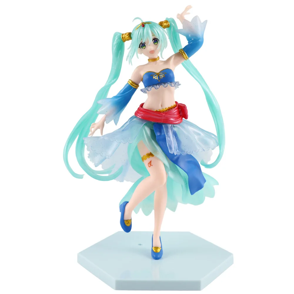 

2023 New Hatsune Miku Family Anime Girl Figures Dancing Girl Miku Cute Action Figures Colletion Figurines Model Kids Toys Gifts