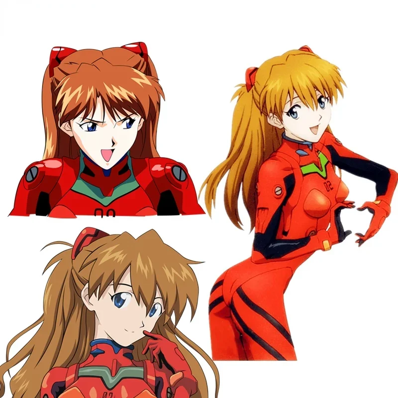 15 см аниме Asuka Langley девушка автомобиль наклейка авто ноутбук мотоцикл молдинг