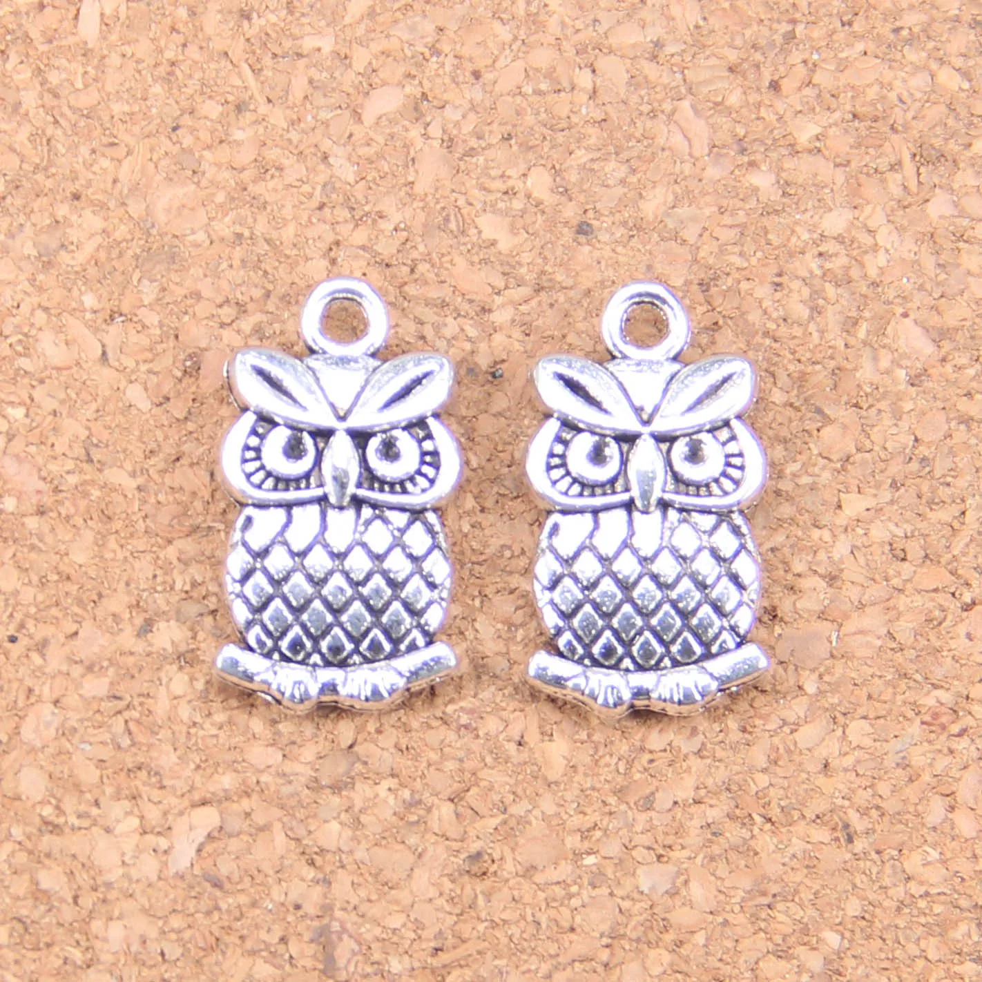 

54pcs Charms big eyes owl 20x11mm Antique Pendants,Vintage Tibetan Silver Jewelry,DIY for bracelet necklace
