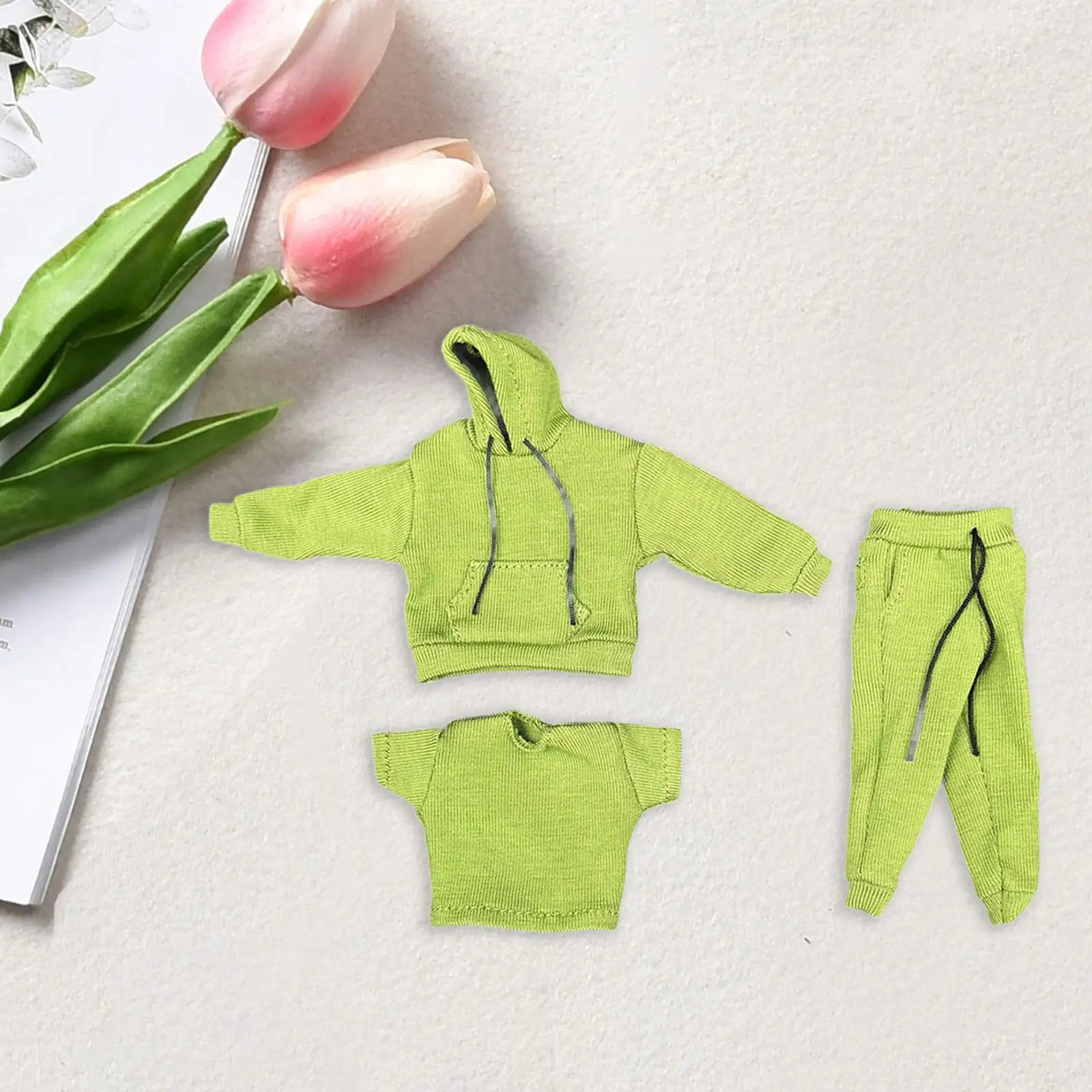 3х масштаб 1/12 толстовка штаны футболка одежда ручной работы миниатюрная для