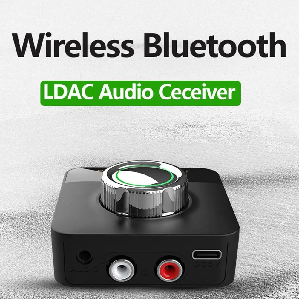 

Bluetooth 5.0 Receiver Stereo Aux 3.5mm Jack Rca Handsfree Call Supports Ldac Audio 3d Subwoofer Mode Wireless Adapter