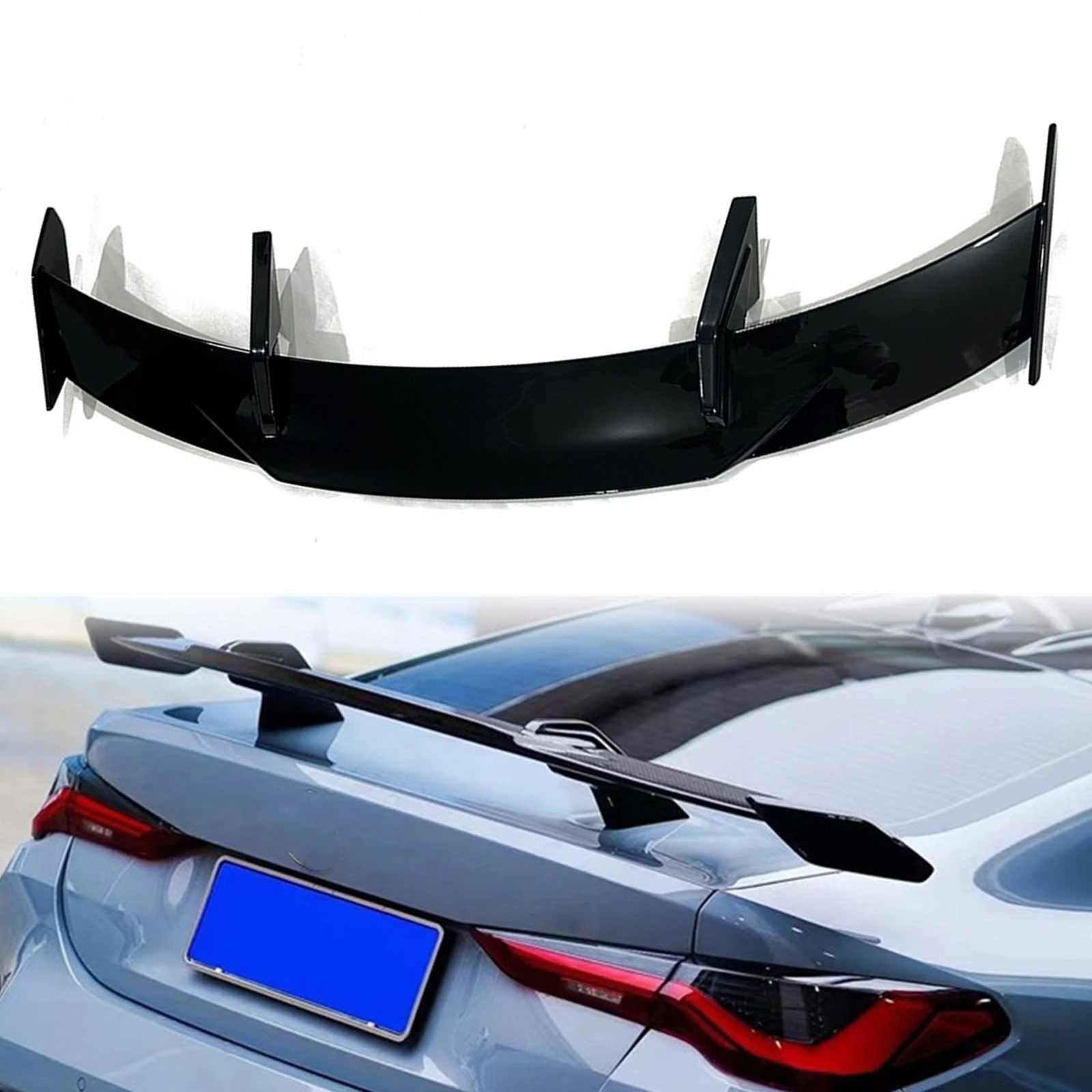 

Car Rear Wing Trunk Spoiler Decklid Lid Trim Splitter Lip For BMW M3 G80 Saloon M4 G82 Coupe 2020 2021 2022