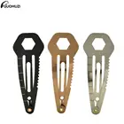 Многофункциональные заколки для выживания, нож в виде кредитной карты, портативный кошелек, заколки для улицы аксессуары и клипсы для волос, 3 цвета