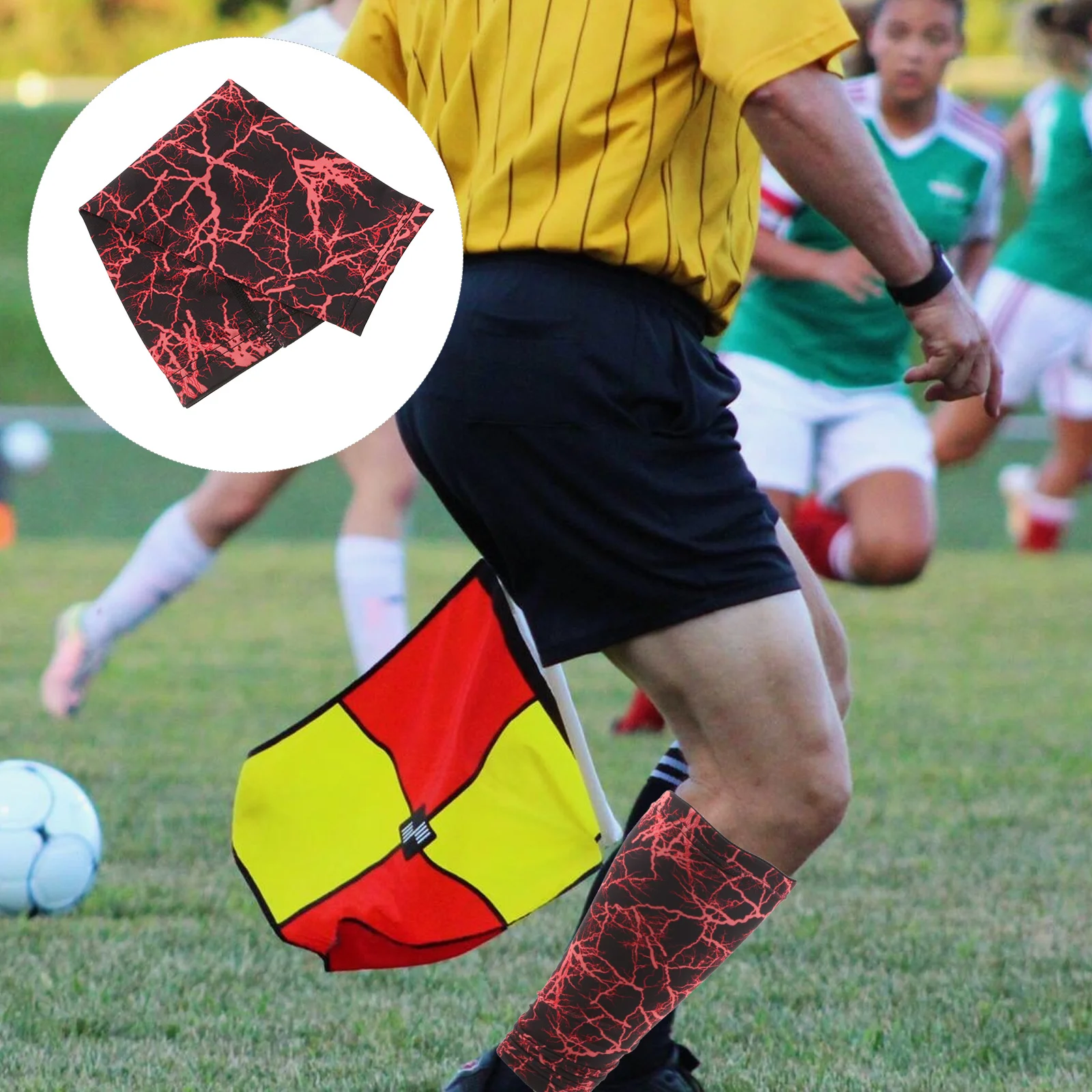 

Shin Guard Sleeves Youth Leg Basketball for Men Socks 85% Polyester Soccer with Guards Man