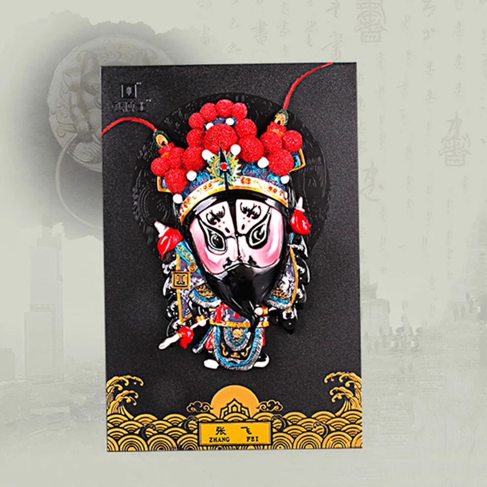 

Peking Opera Masks Pendant Clay Sculpture Peking Opera Figures Wall Decor Chinese Style Handicraft Gifts Home Decor Ornament
