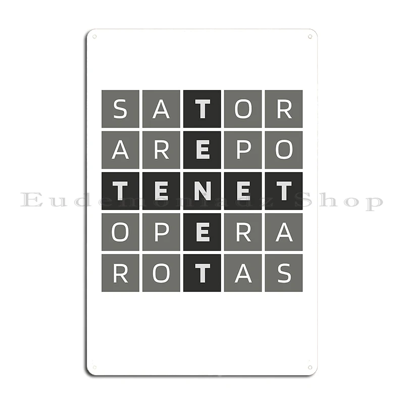 

Металлическая вывеска Sator Square Sator Arepo Tenet Opera Rotas