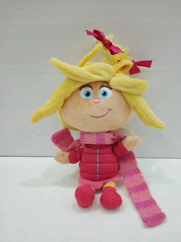 

New Cute Cartoon Baby Cindy Lou Who Girl Plush 18CM Kids Stuffed Toys For Children Gifts