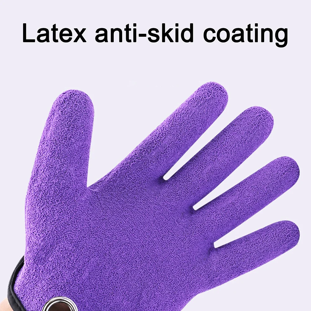 

1Pcs Fishing Catching Gloves Protect Hand From Puncture Scrapes Fisherman Professional Catch Fish And With Magnet Release New