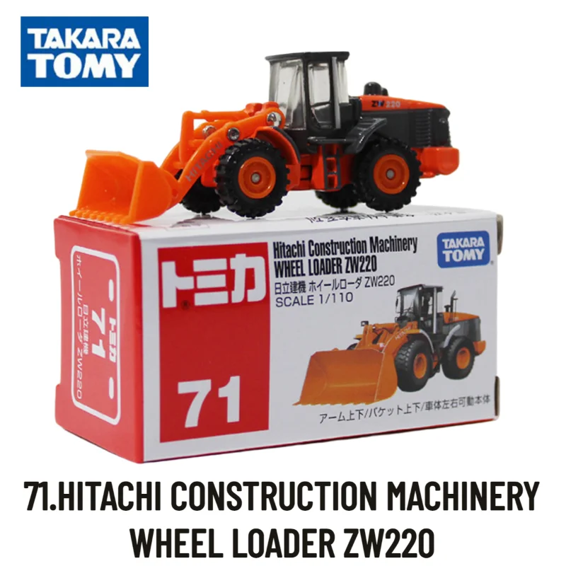 

Строительная техника Tomy Tomica Classic 61-90, 71.HITACHI, колесный погрузчик, детский подарок на Рождество, игрушки для мальчиков