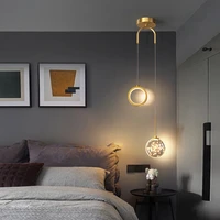 deyidn modern chandelier creative mini pendant lamp double head led chandelier for living room dining bedroom background lamp