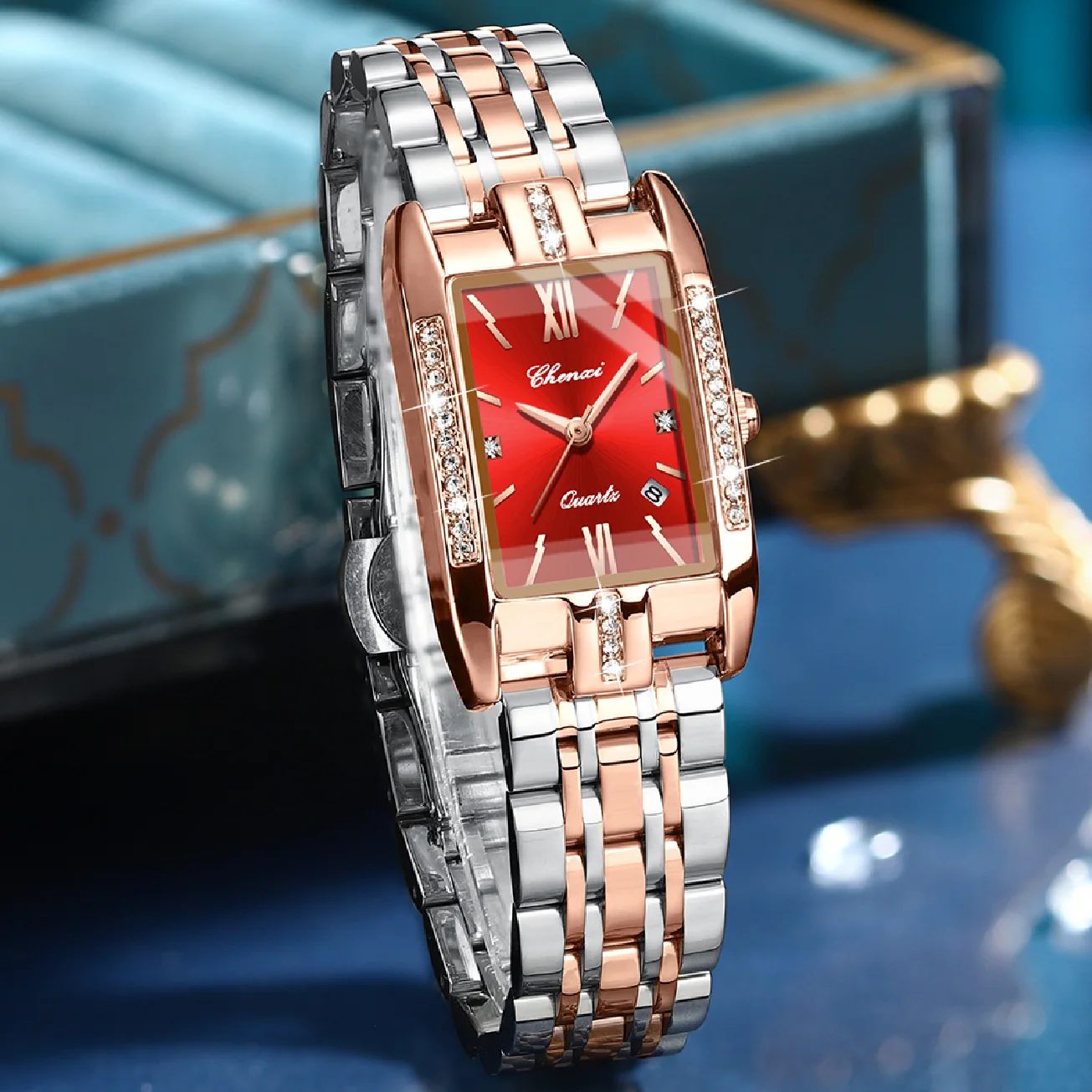 CHENXI 2022 New Luxury Women Watches Top Brand Dress Waterproof Clock Quartz Ladies Wrist Watch Lady Stainless Steel Watch enlarge