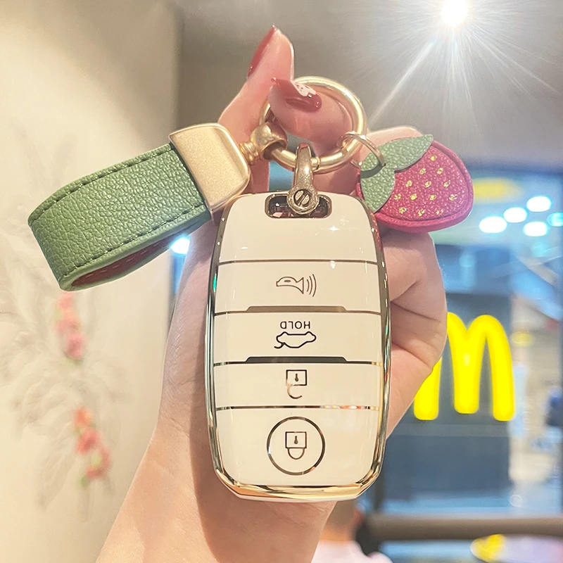

For Kia Sportage K2 K3 K4 K5 Rio Cerato Optima Picanto Soul Ski Sedona Sorento 4 Buttons Car remote Key Case Cover Accessories