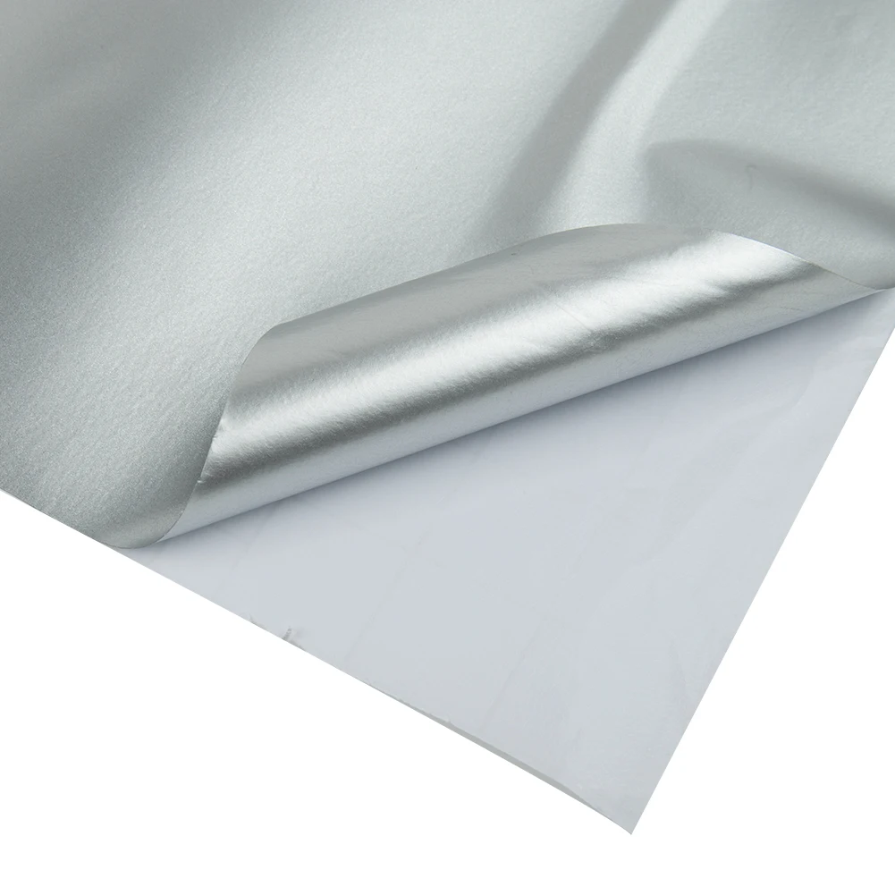 

30x150CM Car Satin Matte Chrome Metallic Silver Sticker Waterproof Anti-UV Auto Wrap Bubble Free Exterior Decor