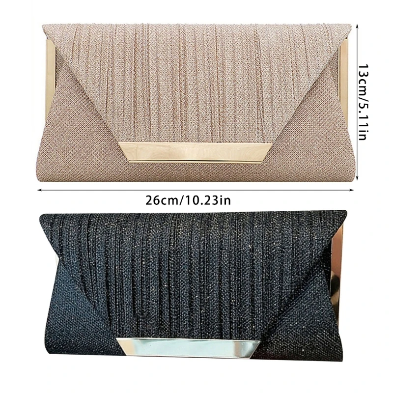 Роскошная вечерняя сумка яркого блеска сумочки для женщин со съемной цепочкой