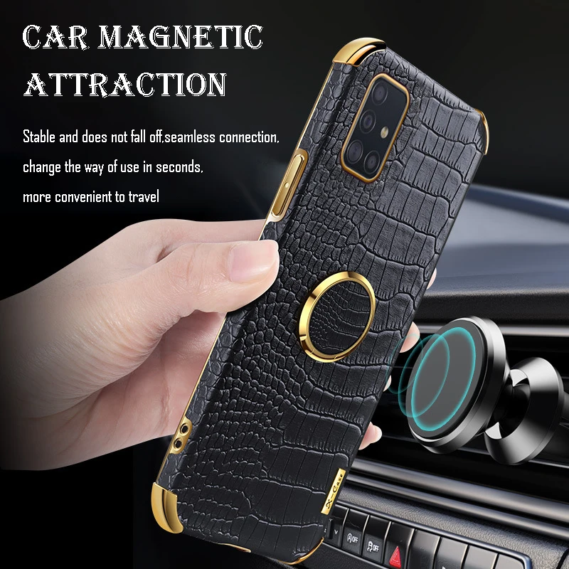 

Crocodile Case For Samsung A73 A72 A71 A70S A53 A52 A51 A50S A42 A33 A32 A31 A22 A13 A12 A03S A02 A02S Shockproof Leather Cover