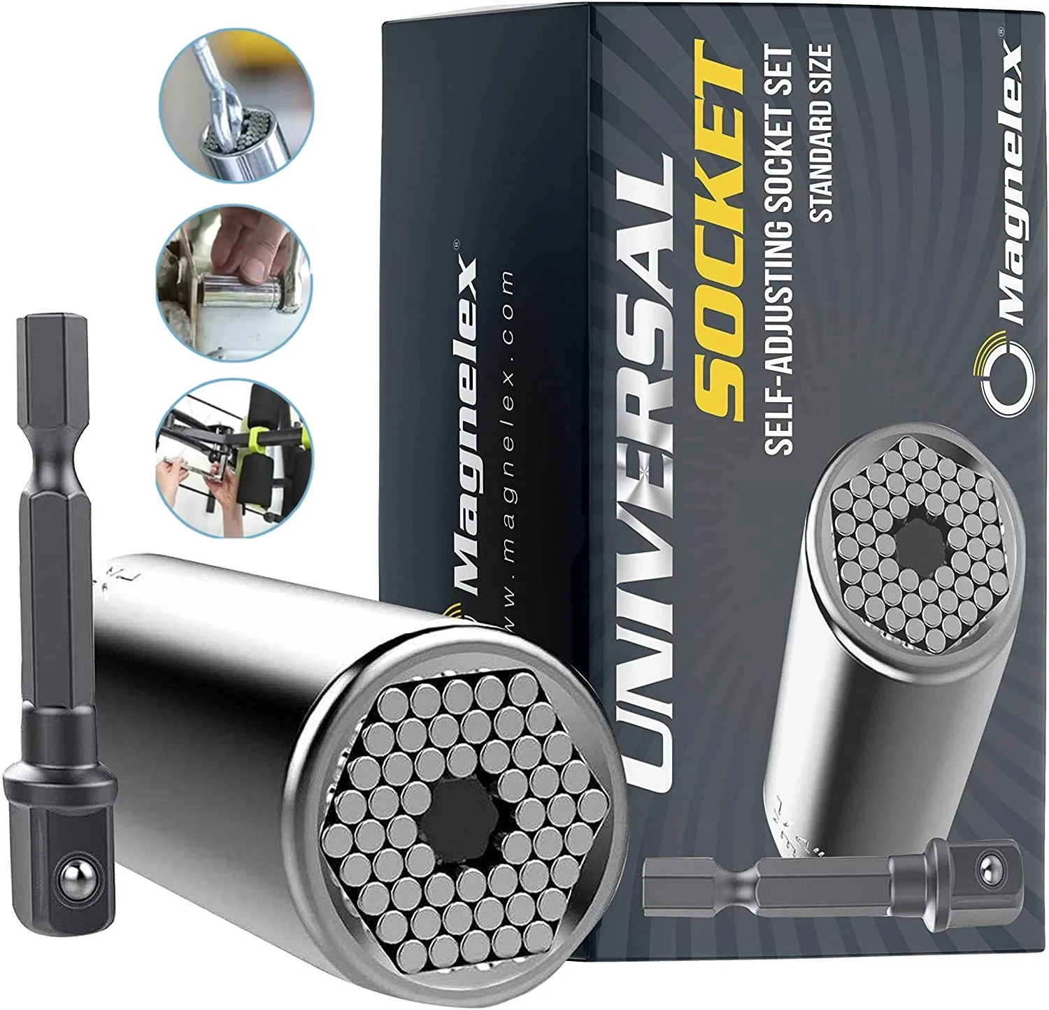 

Multi Hand ToolsMechanical Workshop Universal Torque Wrench Head Set Socket Sleeve Power Drill Ratchet Bushing Spanner Key Grip