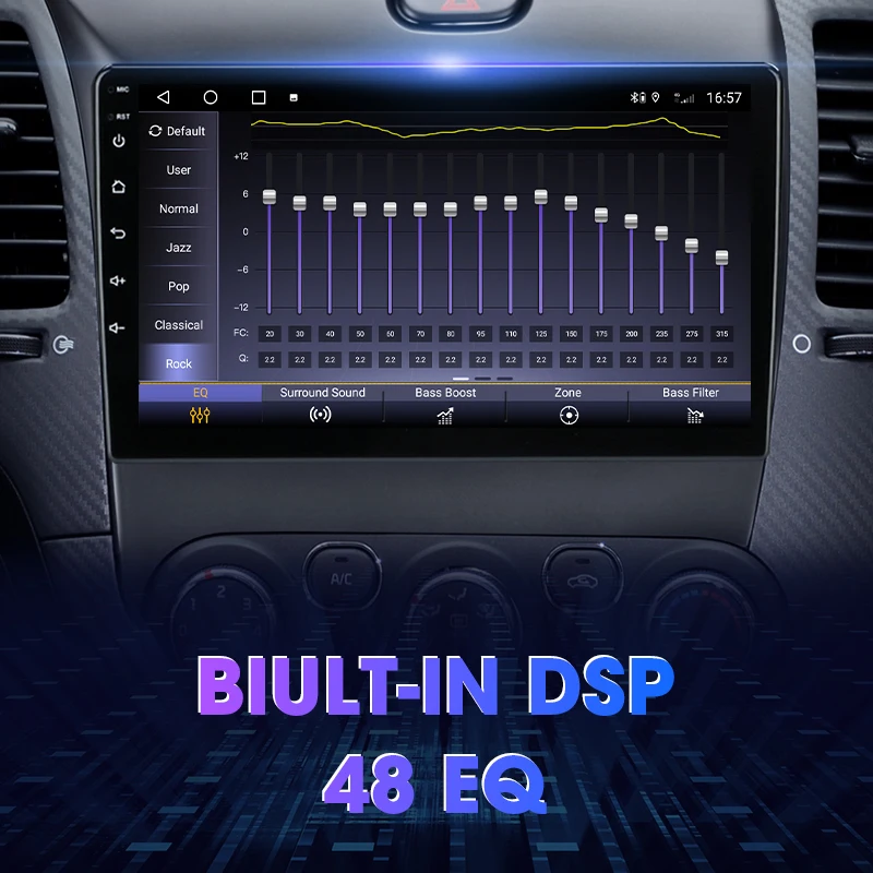 Автомагнитола JMCQ 2 Din Android 10 для автомобилей KIA K3 CERATO FORTE 3 YD тюнер 2013-2017