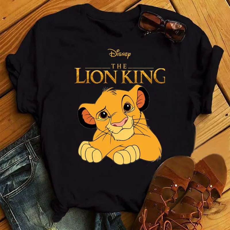 Новая забавная футболка Hakuna Matata женская одежда с рисунком из мультфильма Король