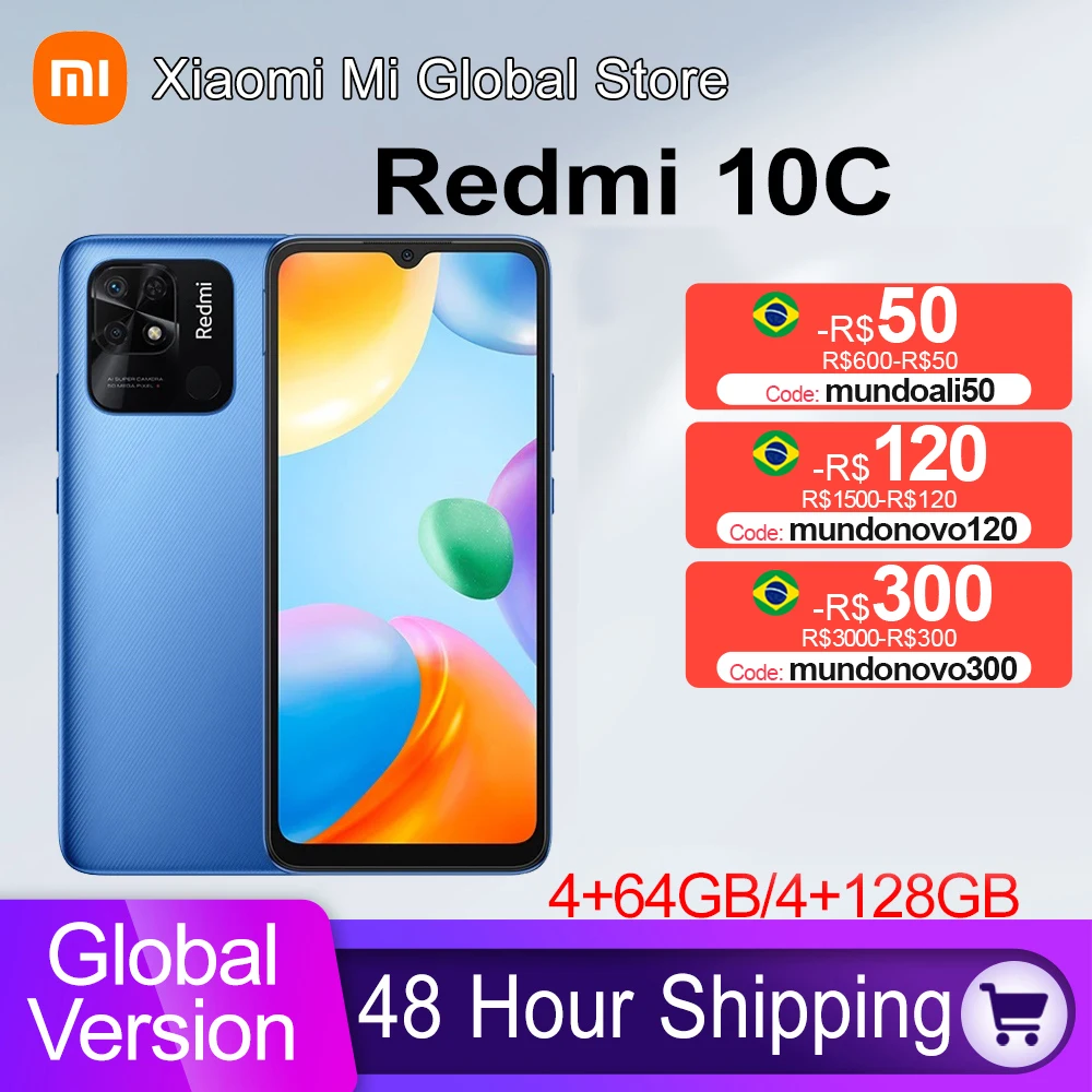 Tanie Wersja Globalna Telefony Komórkowe Xiaomi Redmi 10C 4GB RAM 64GB ROM/128GB ROM Telefony Komórkowe Snapdragon 680 Octa Core 50MP Tylna Kamera Kup Wersja Globalna Telefony Komórkowe Xiaomi Redmi 10C 4GB RAM 64GB ROM/128GB ROM Telefony Komórkowe Snapdragon 680 Octa Core 50MP Tylna Kamera
