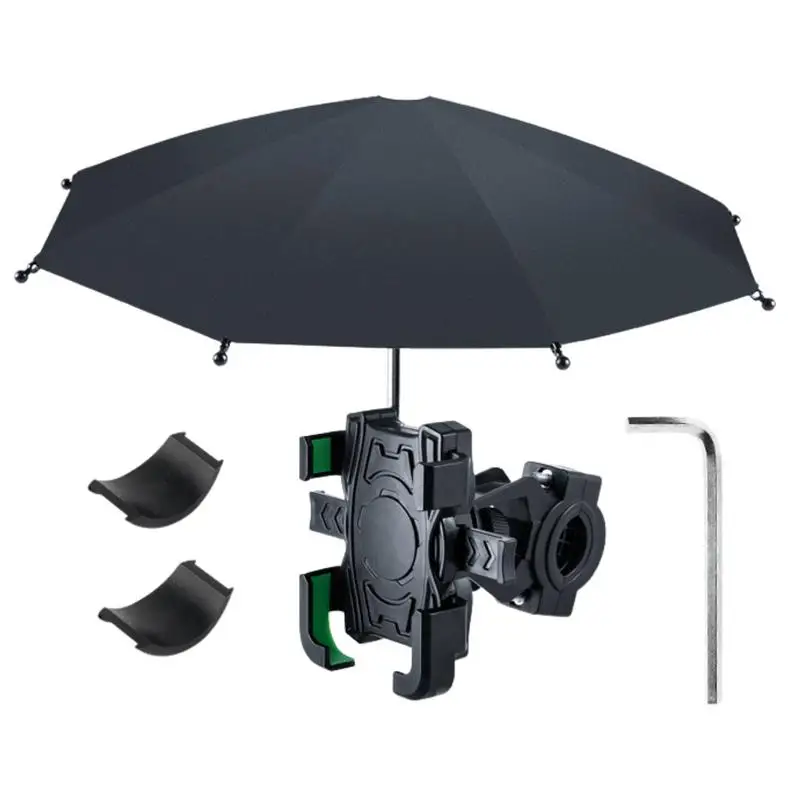 

Umbrella Mobile Phone Holder Bike Phone Mount Waterproof Phone Stand Sun Visor For Motorcycles Scooters Mountain Bike