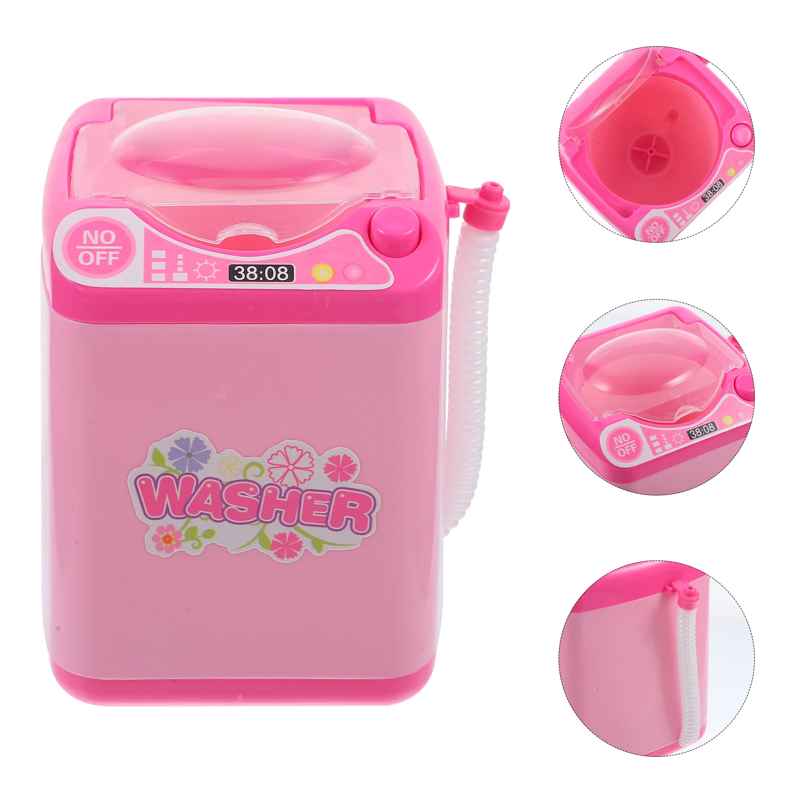 Clean Child Power Washers Electric Powered Washing Machine Toy Children Toys Kid Appliance Plaything