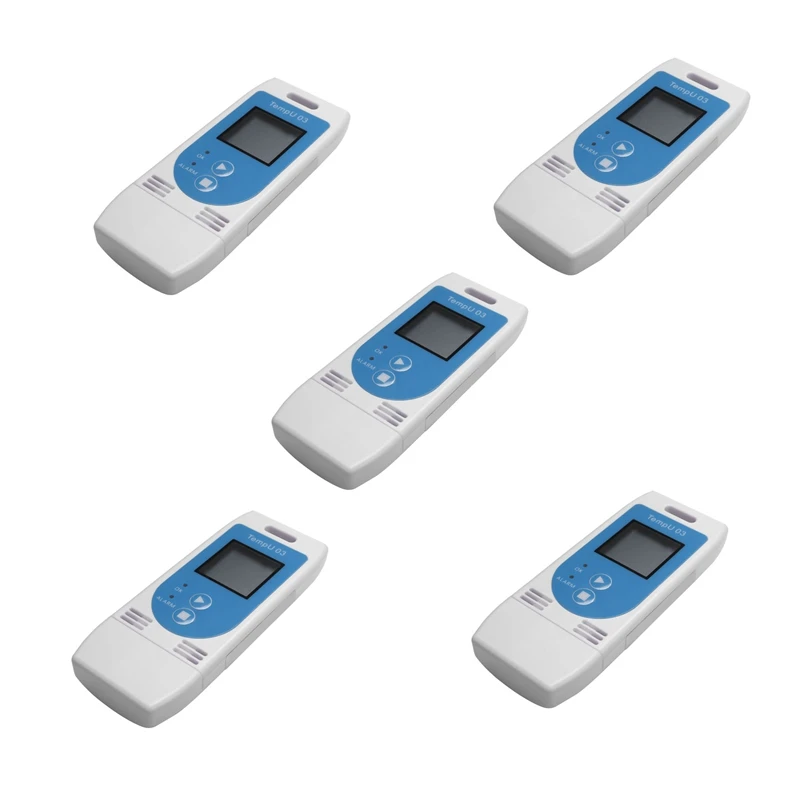 

5X USB Стандартный многоразовый RH регистратор данных с временной шкалой