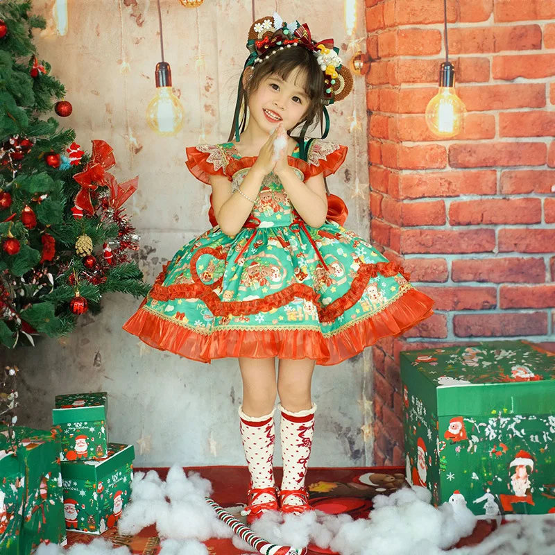 Новое Детское платье для девочек детское в стиле лолита на день рождения