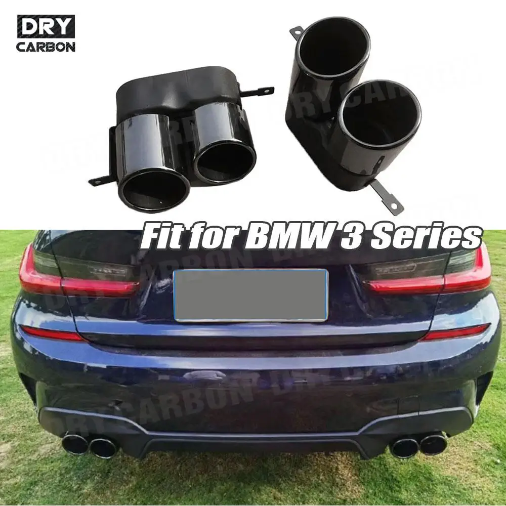 Насадки на выхлопную трубу заднего бампера из нержавеющей стали насадки