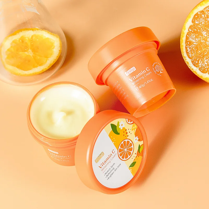 

40g Vitamin C Skin Brightening Face Cream Moisturizing Cross-border Shrimp Skin Skin Care Cosmetics Free Shipping