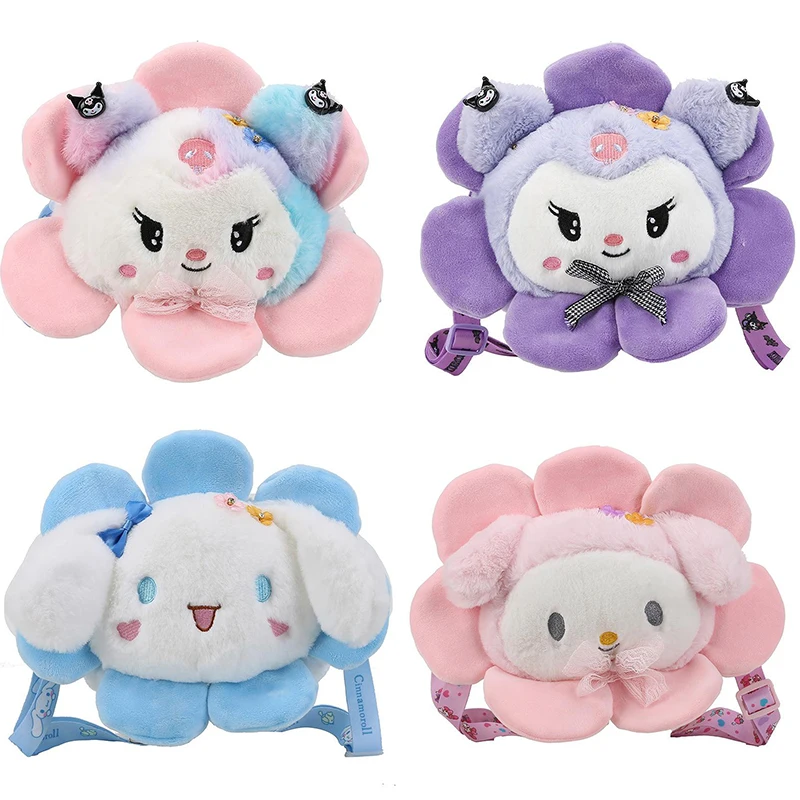 

Sanrio Plush Bag Creative Sunflower Series Toy Cartoon Cute Cinnamoroll Kuromi Kuromi Pom Pom Purin Little Devil Shoulder Bag