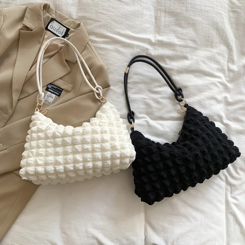 

Large Capacity Tote Bag Women Shoulder Armpit Bag Soft Cloud Cotton Candy Ladies Luxury Designer Handbag Shopping Bags for Women