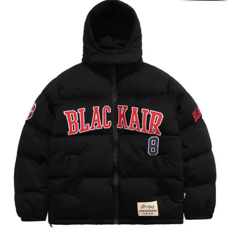 COLDYINGANA DOWN JACKET WOMAN Varsity Jacket Women's Winter Coats Thick Warm BLACK MAN JACKET Long Sleeves Female Coat Bomber