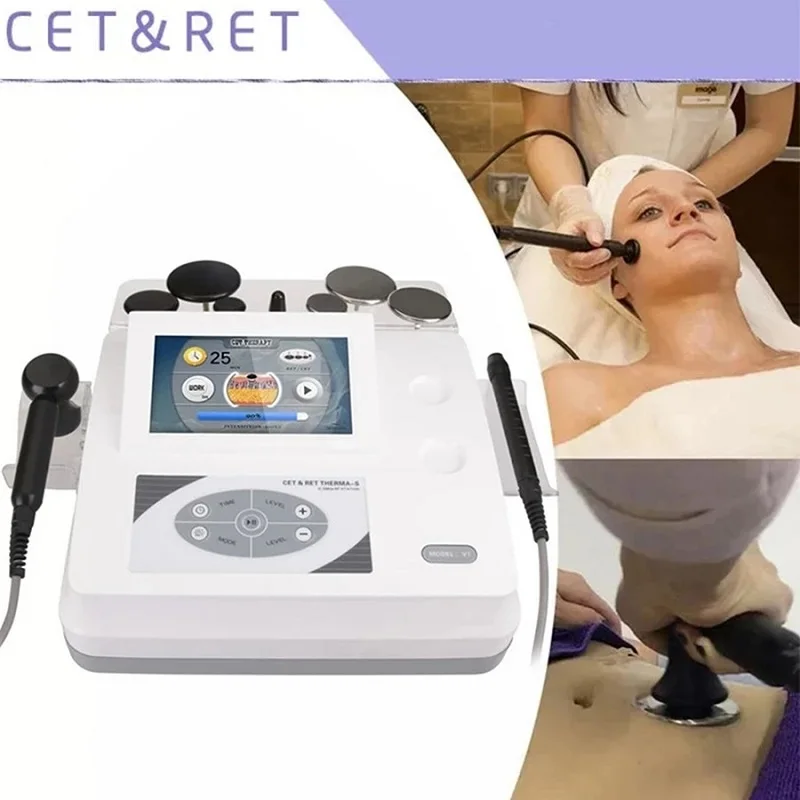 

New Higher Configuration Smart Diathermy Machine Tecar Therapy Equipment RET CET Handle For Pain Relief Face Lifting MachinT