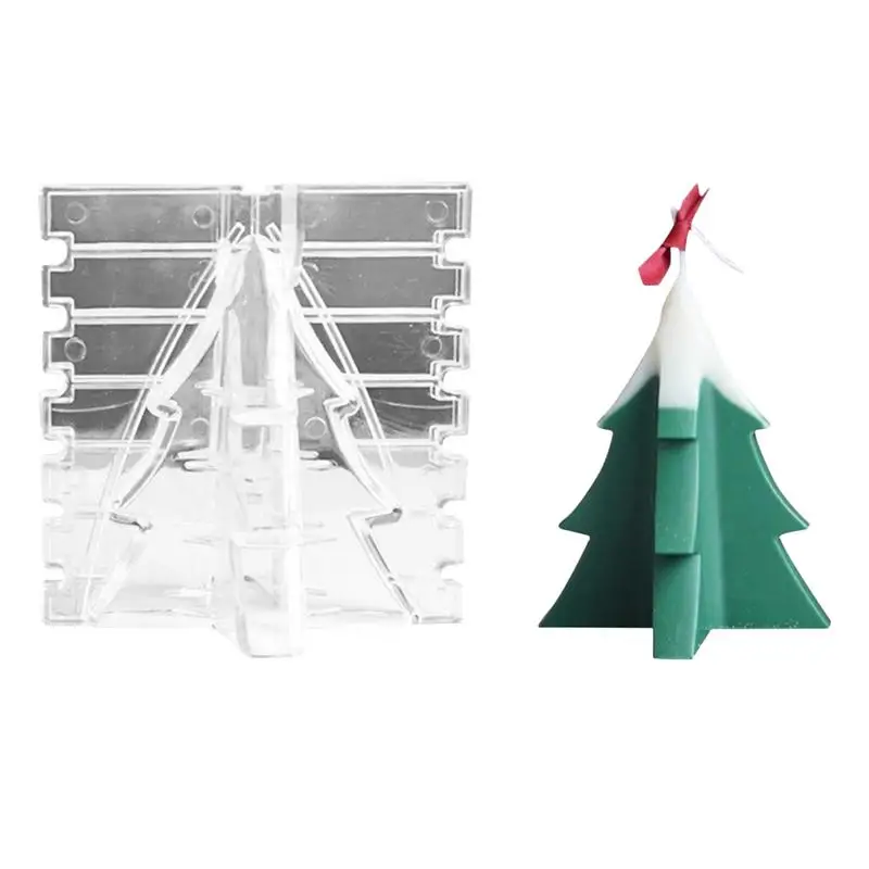 

Формы для свечей в виде дерева, формы для свечей из поликарбоната для рукоделия, антипригарные рождественские украшения, устойчивые к высоким температурам