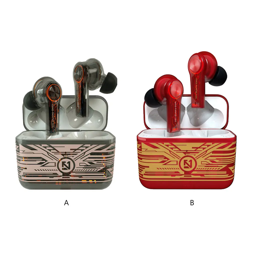 

Bluetooth-наушники с микрофоном и зарядным футляром