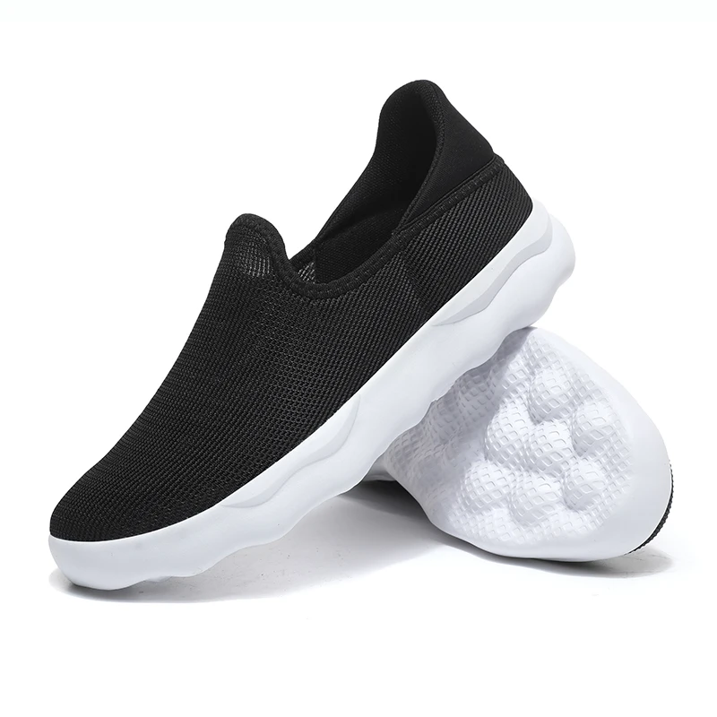 

DR.EAGLE Men's Casual Sneakers Breathable Mesh Slip-On Loafers Walking Running Sports Shoes Ultralight Plus Sizes Male Sneakers