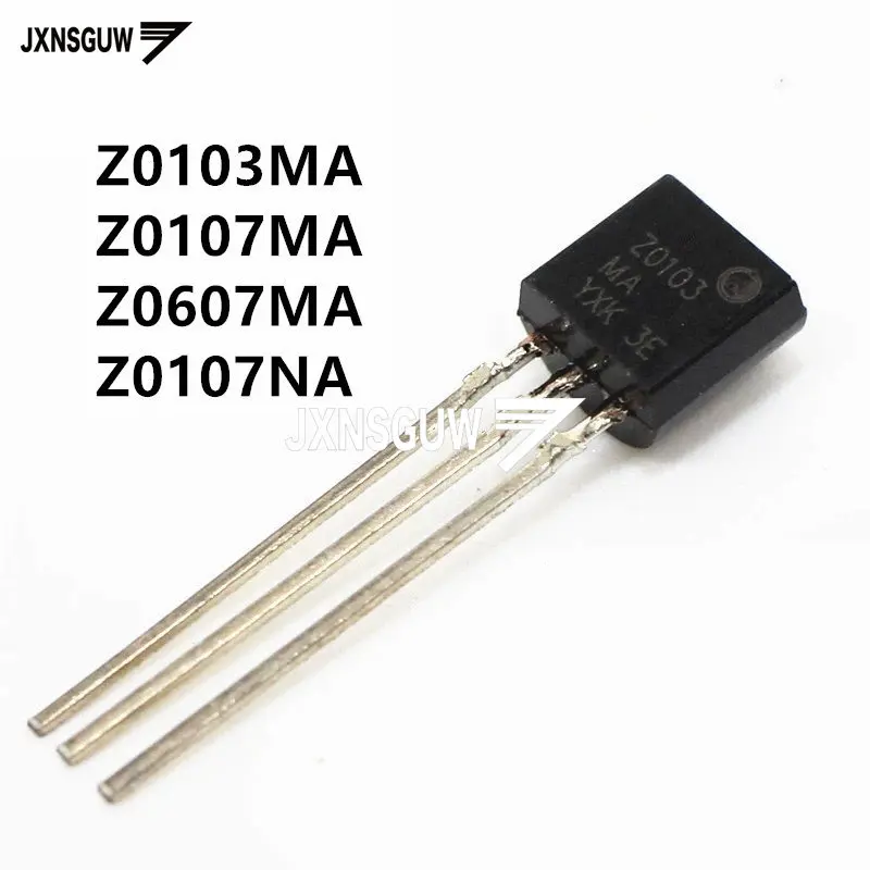 

Двунаправленный Тиристор Z0103MA Z0107MA Z0607MA Z0107NA TO-92, 600 А/В, электронные компоненты с одной остановкой распределения BOM IC, 50 шт.