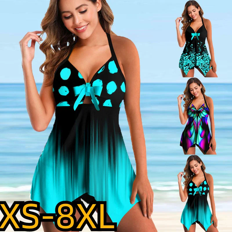 

Женский комплект из двух предметов 2023, женские модные танкини, монокини, новые пляжные купальники, летние купальники, модный дизайн, купальн...