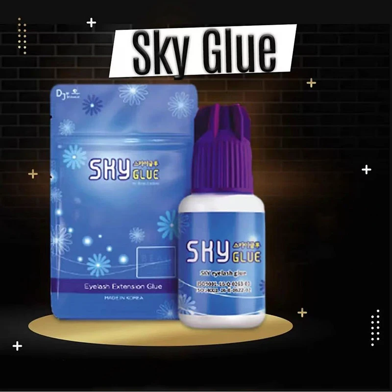 Sky S+ Glue Eyelashes Extension Glue False Lash Strong Adhesives Retention 7 Weeks No Irritation Eyelash Glue Wholesale 10bottle
