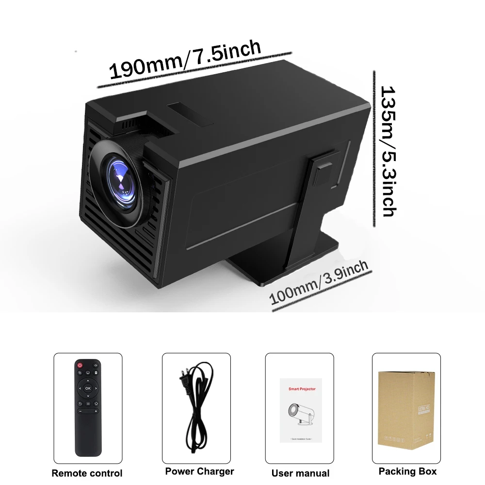 Полярирующий P50Mini Android проектор H713 6G Wi-Fi BT 250Ansi Cinema Home Keystone HDMI Proyector 1080P 4K