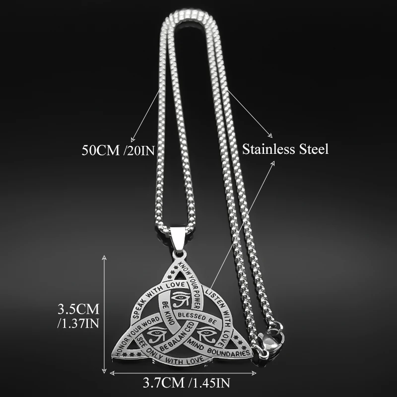 Ожерелье с подвеской глаз Хора для женщин и мужчин ожерелье из нержавеющей стали