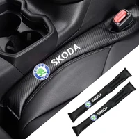 car seat gap plug filler universal soft leakproof padding pu leather pads accessories for skoda octavia fabia rapid yeti superb
