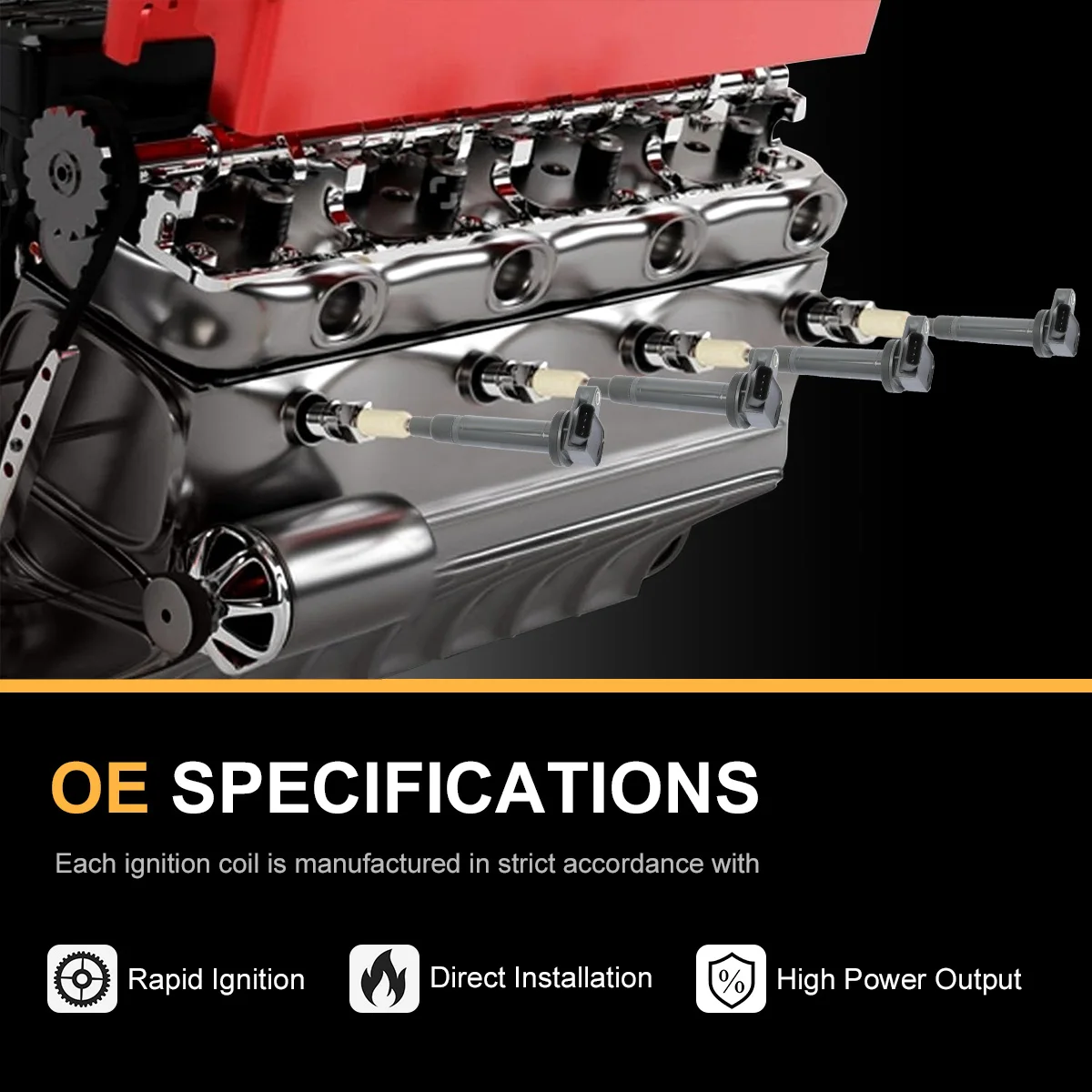 Катушка зажигания DQ50142 90919-02230 673-1303 для Lexus GS430 LS430 SC430 4 3L LX470 Toyota 4Runner Tundra Sequoia Land Cruiser