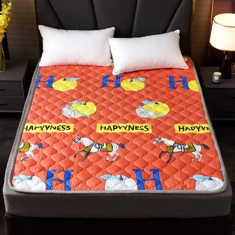 

Удобные Хлопковые Матрасы для кровати, дышащий нескользящий Антибактериальный матрас, защитный коврик, коврики для студенческого общежития