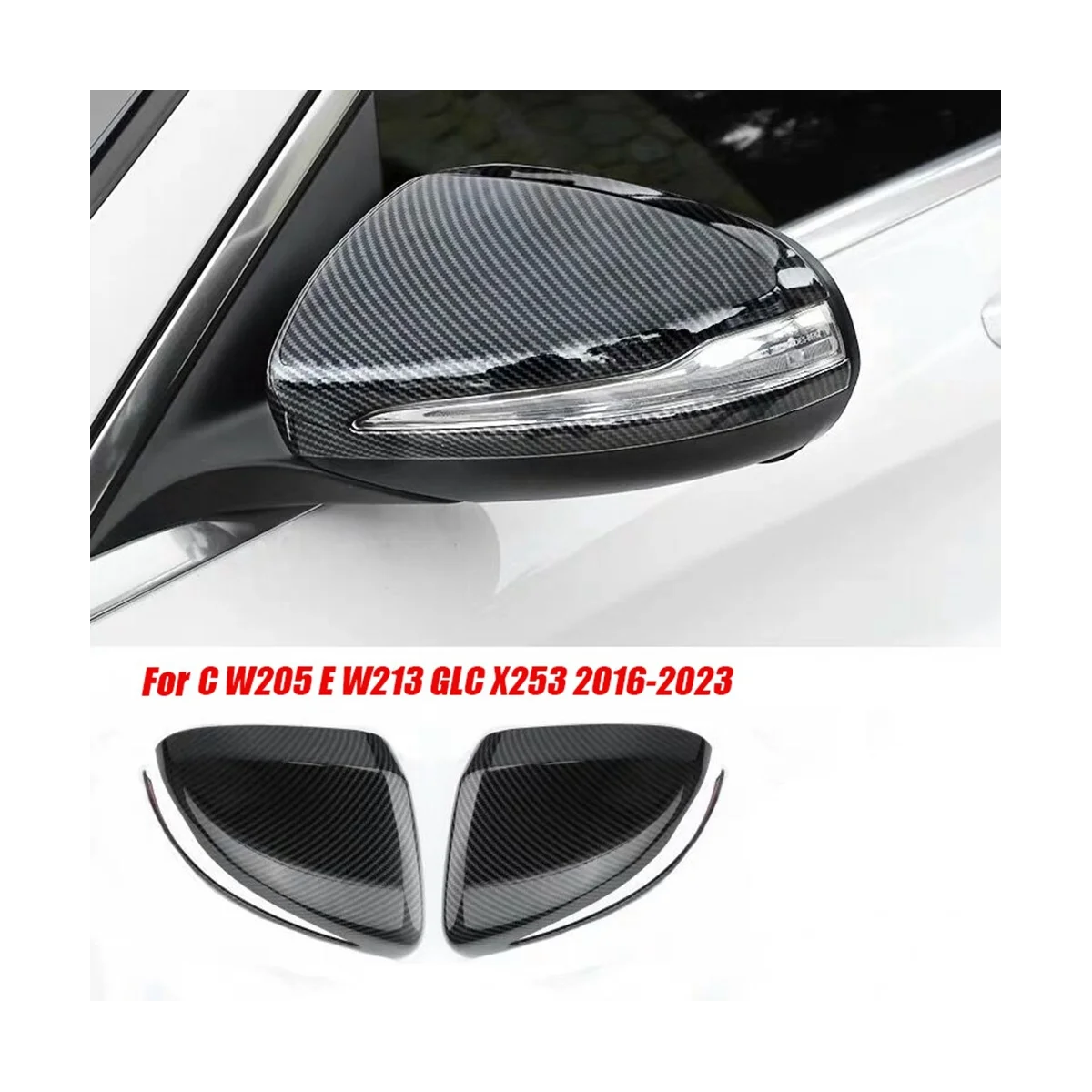 Крышка для зеркала заднего вида Mercedes-Benz C W205 E W213 GLC X253 2016-2023