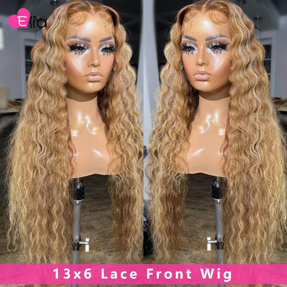 

13x6 Lace Frontal Wig Loose Deep Wave Human Hair Wig 13x4 Lace Frontal Wig Highlights Preplucked Bleached Knots For Women