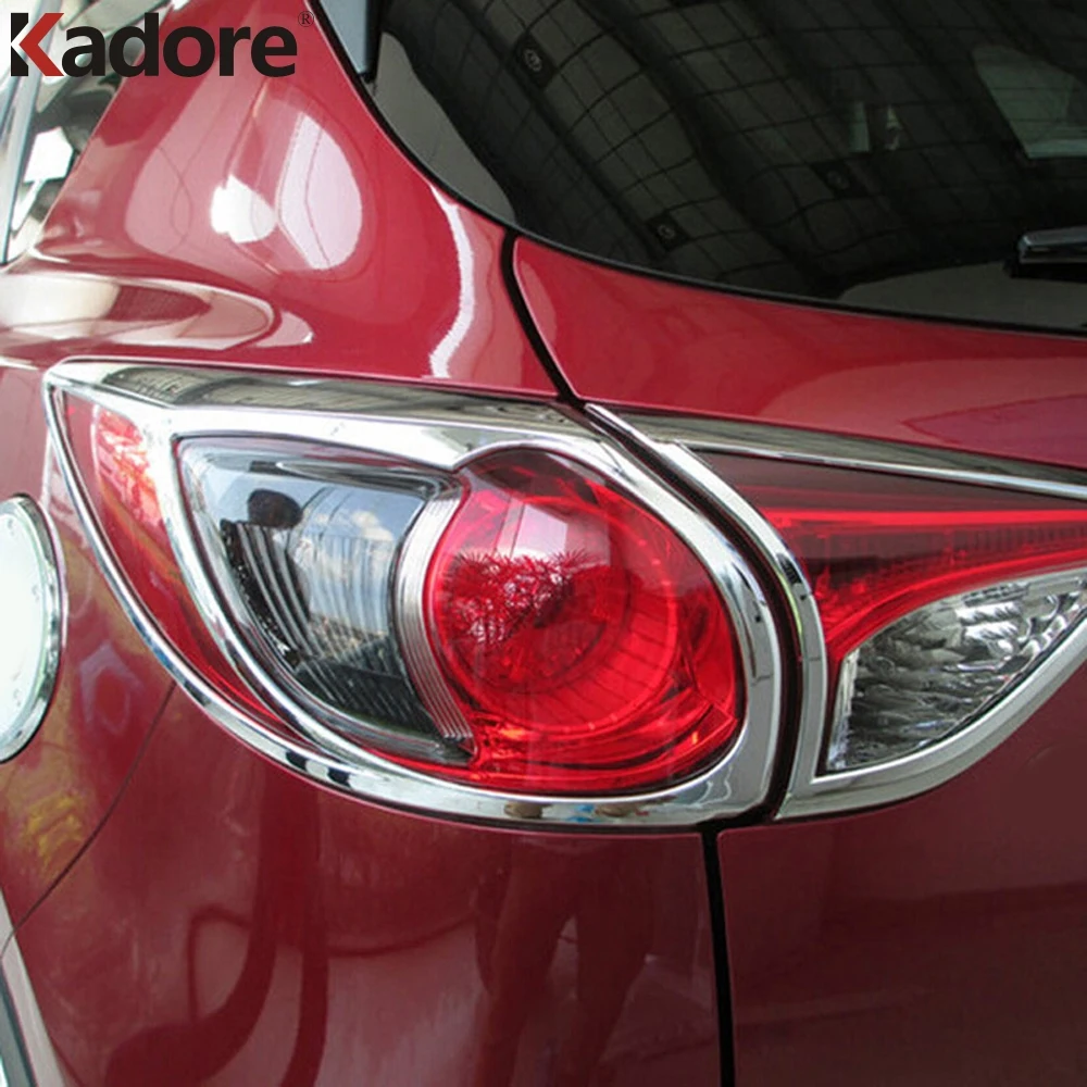 

For Mazda CX-5 CX5 SUV Hatchback 2012 2013 2014 2015 Chrome Rear Tail Light Lamp Cover Decoration Trims Bezel Car Styling